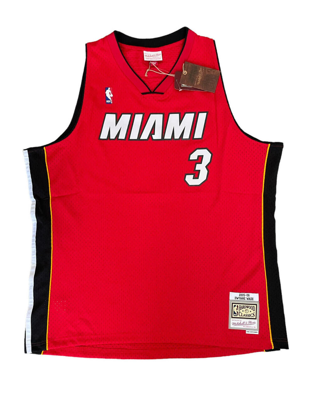 Mitchell & Ness DWYANE WADE NBA ALTERNATE JERSEY HEAT 2005 *NEW* Men’s Size 2XL